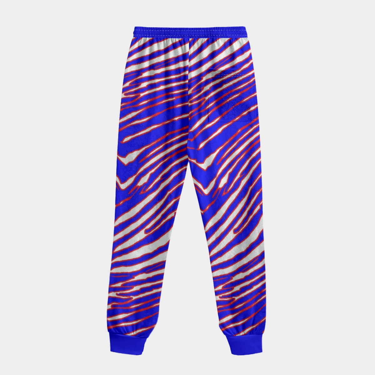Buffalo-inspired zebra football Sweatpants diamon velvet