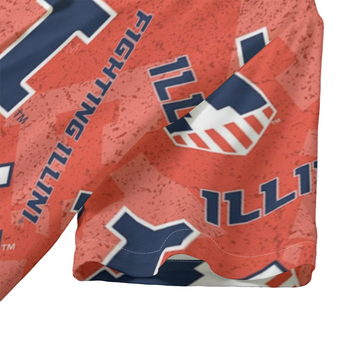 Illinois Urbana - Fighting Illini Women's Hawaii Shirt | 120GSM White varsity sports apparel
