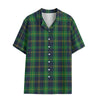 Notre Dame Fighting Irish Green Navy Gold Plaid Womens Hawaii Shirt Rayon 8 green navy gold plaid women fashion apparel