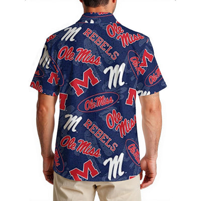 Ole Miss Rebels  Men's Hawaiian Shirt|150GSM varsity sportswear product image 2.0