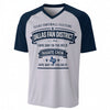 Dallas Football Fan District V Neck T Shirt White and Navy Blue – Tailgate Crew Tee – football shirt, lightweight game day shirt, image 1.0