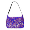 White Smoke Messenger Bag – Red Blue White Zebra Game Day Style