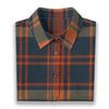 Auburn Tigers Tartan Plaid Navy Orange Women's Shirt | 125GSM Cotton