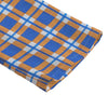 florida gators tartan plaid blue orange women's chiffon shirt with elbow sleeve women tartan plaid game day shirt