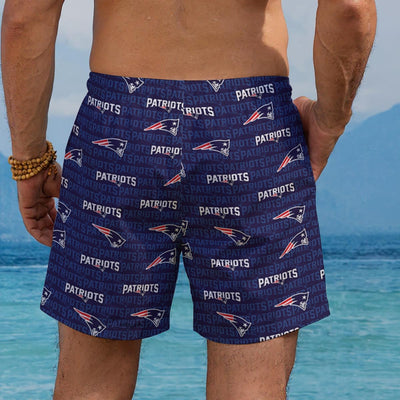 New England Patriots  Men's Beach Shorts