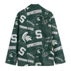 White Smoke Michigan State University Green Blazer