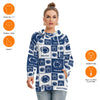 Penn State - Nittany Lions Women's Hoodie With Double Hood White varsity sports apparel