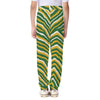 White Smoke Green Bay football yellow green zebra Kid's Casual Pants