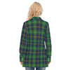 Notre Dame Fighting Irish Green Navy Gold Plaid Womens Long Shirt 8 green navy gold plaid women fashion apparel
