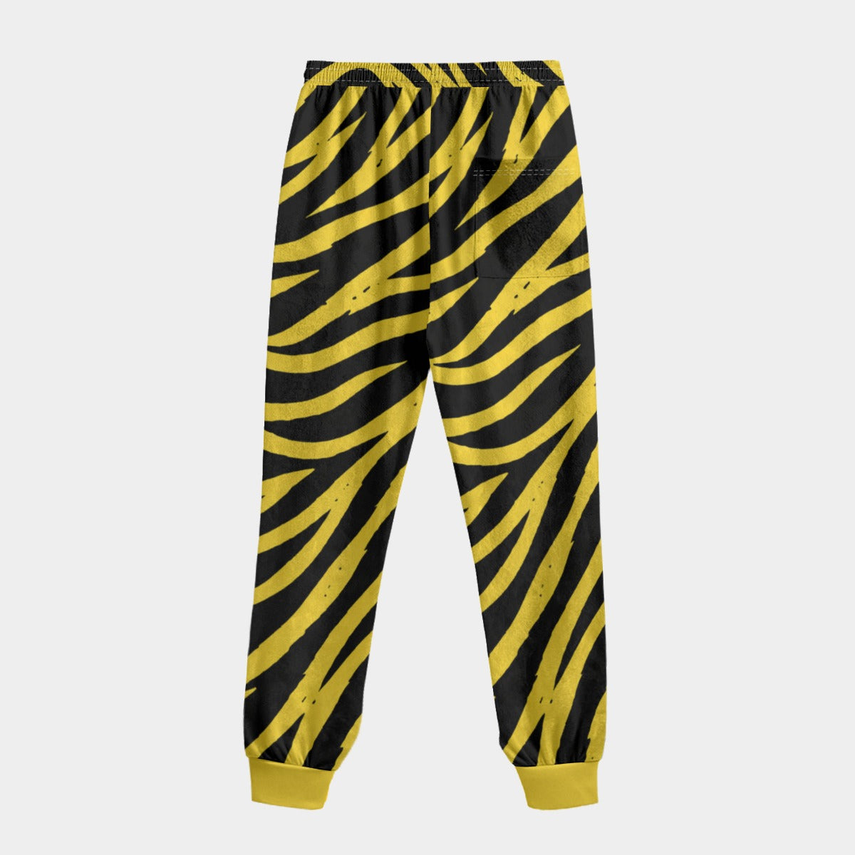 Pittsburgh Football Yellow Black Zebra Diamond Velvet Men’s Sweatpants – Game Day Streetwear