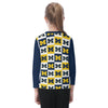 White Smoke Michigan - Wolverines Kid's O-neck Long Sleeve T-shirt