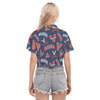 Virginia Cavaliers Women's Cropped Shirt White sports streetwear apparel