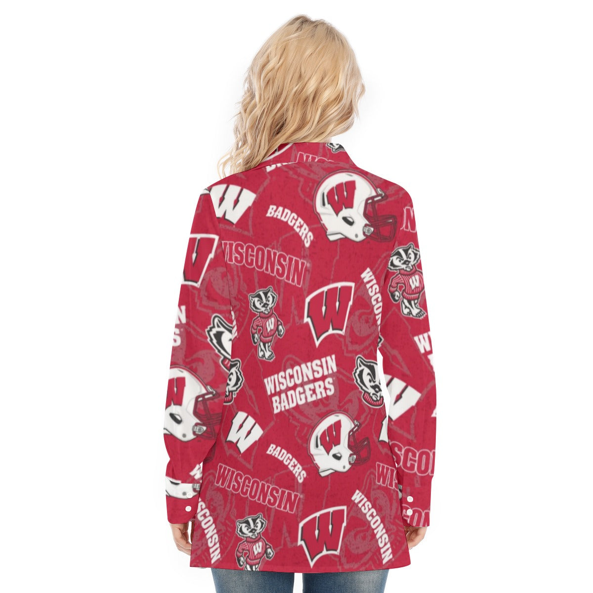 Wisconsin Madison Badgers Women's Long Shirt - Badgers football tee varsity sportswear product image 4.0