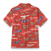 Arsenal FC  Men's Casual Hawaiian Short Sleeve Shirt | 125GSM Cotton