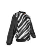 White Smoke Las Vegas Football Zebra Bomber Jacket – Black and White Game Day Streetwear