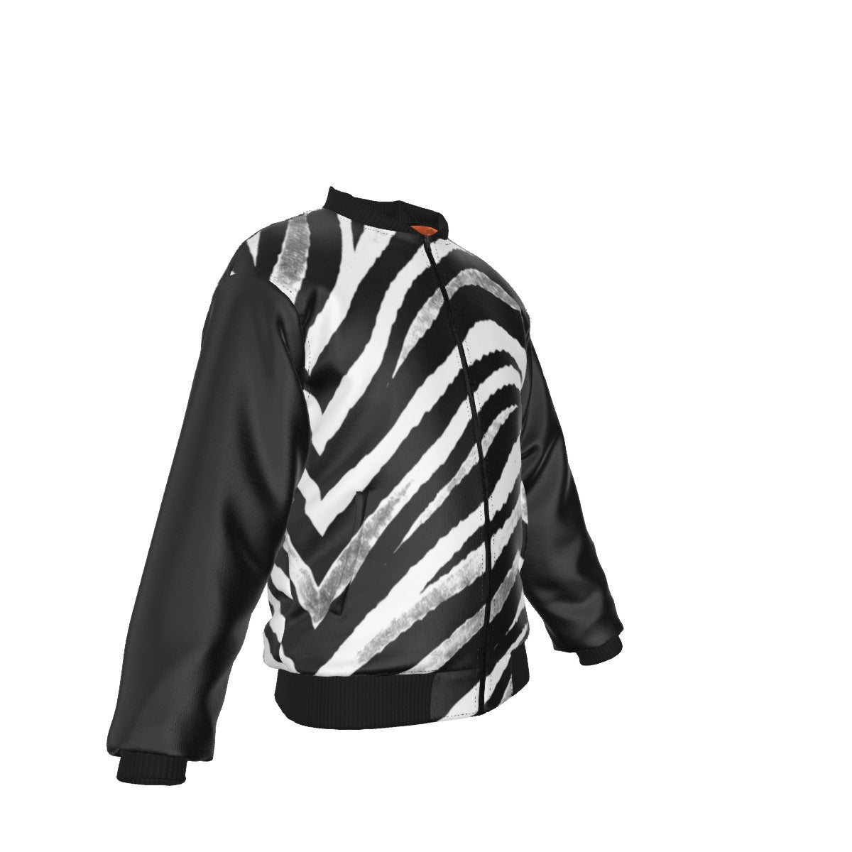 White Smoke Las Vegas Football Zebra Bomber Jacket – Black and White Game Day Streetwear