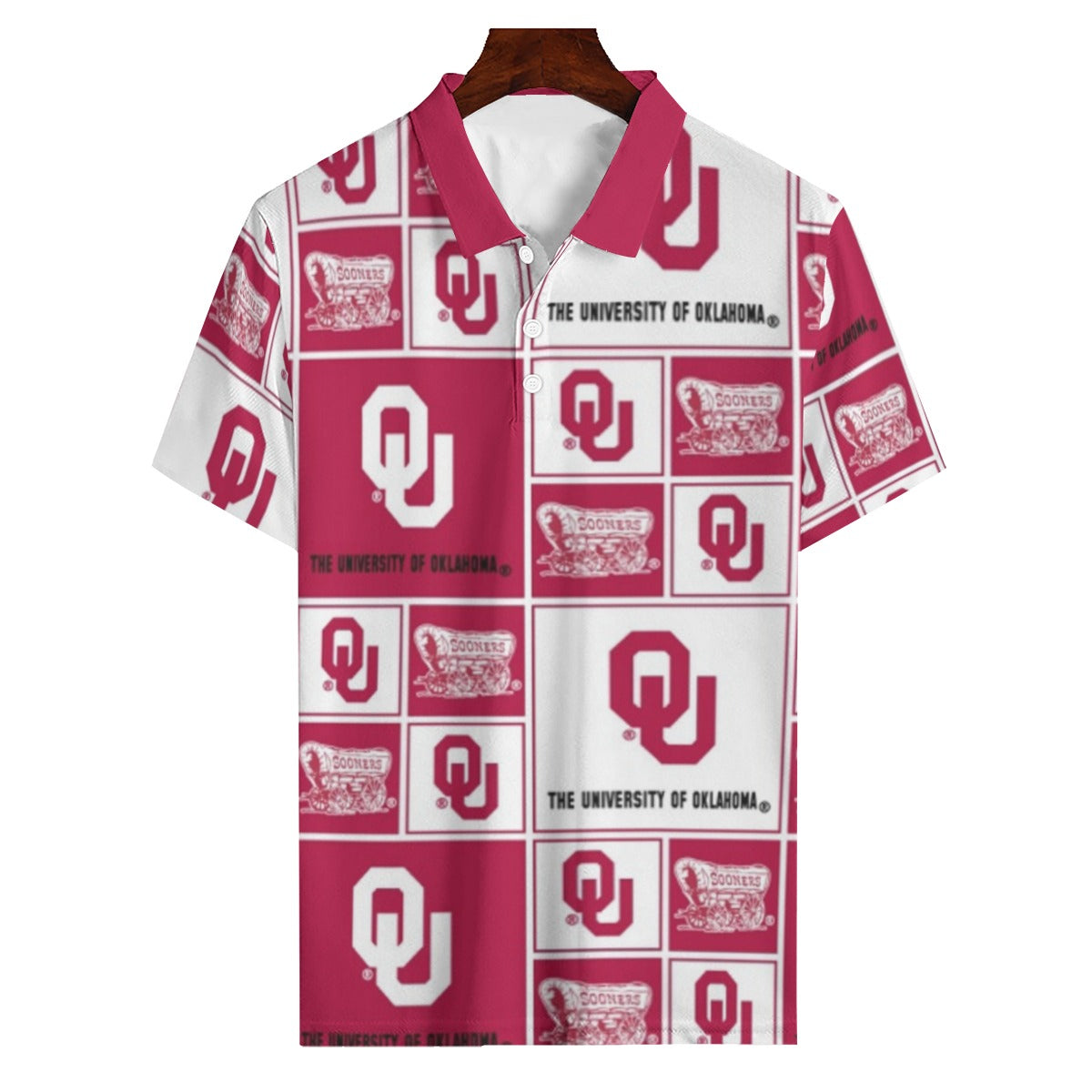 Oklahoma Sooners Men's Polo Shirt | 180GSM - Big 12 football apparel varsity sportswear product image 1.0