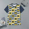 Michigan - Wolverines Children's Short-Sleeve T-Shirt | 180GSM Cotton – football shirt, game day outfit, image 1.0