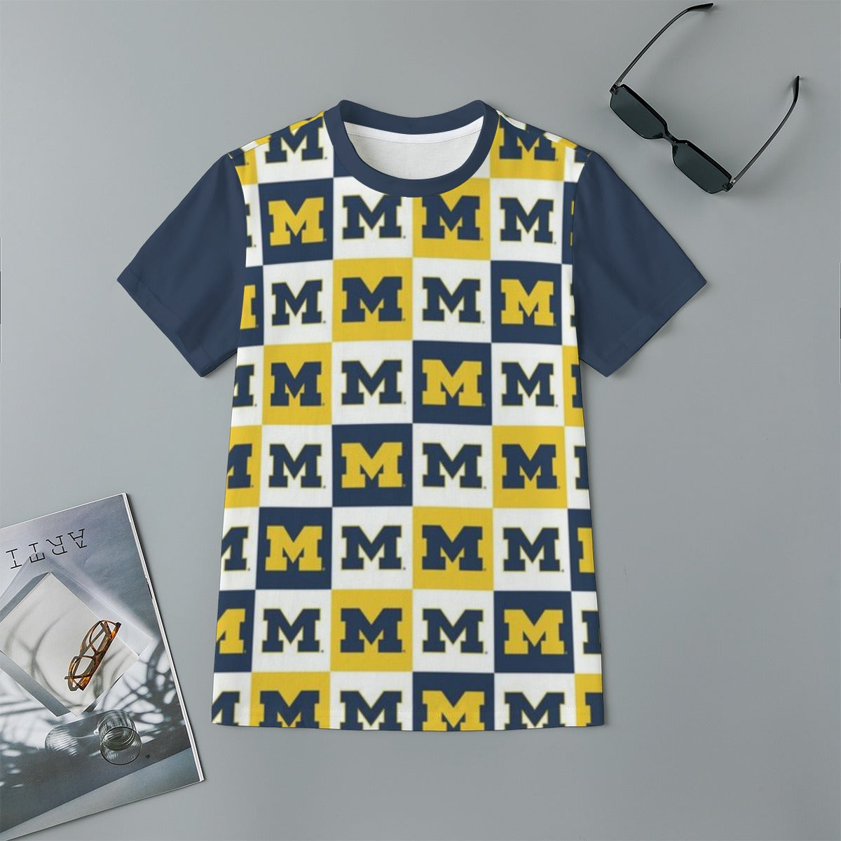 Michigan - Wolverines Children's Short-Sleeve T-Shirt | 180GSM Cotton – football shirt, game day outfit, image 1.0