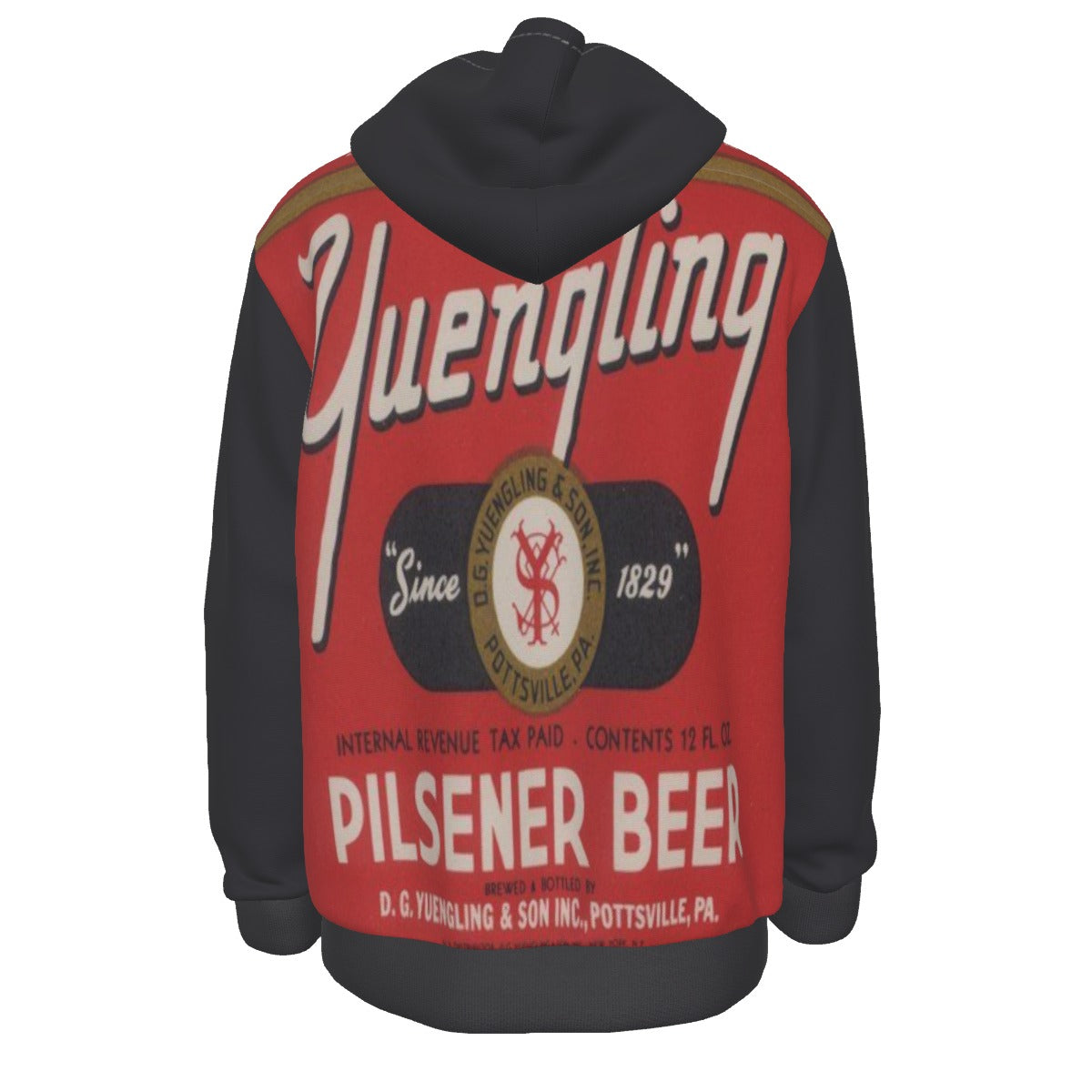 Vintage American Pilsner Hoodie – 1830s Heritage Streetwear Sweatshirt