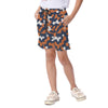 White Smoke Chicago Football Kids Camo Beach Shorts – Navy Orange Youth Summer Shorts