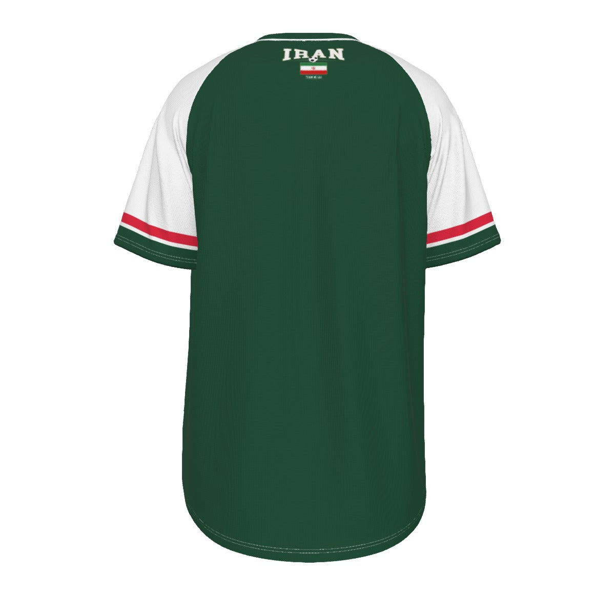 Iran Soccer T-Shirt Green White – Iran Football Shirt Team Melli Fan Tee streetwear fashion product image 3