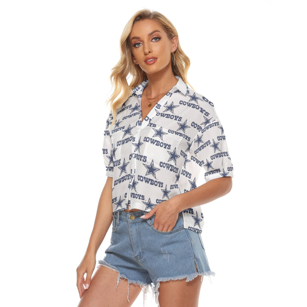 Dallas Cowboys Women's V-neck Shirts