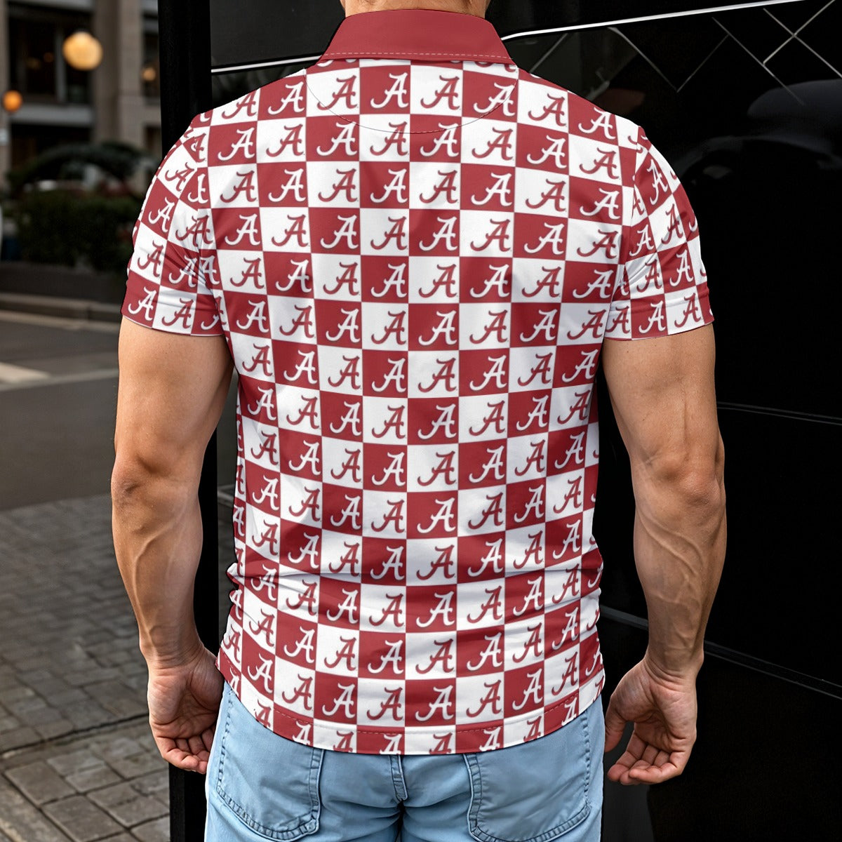 Alabama - Crimson Tide Men's Polo Shirt White varsity sports apparel