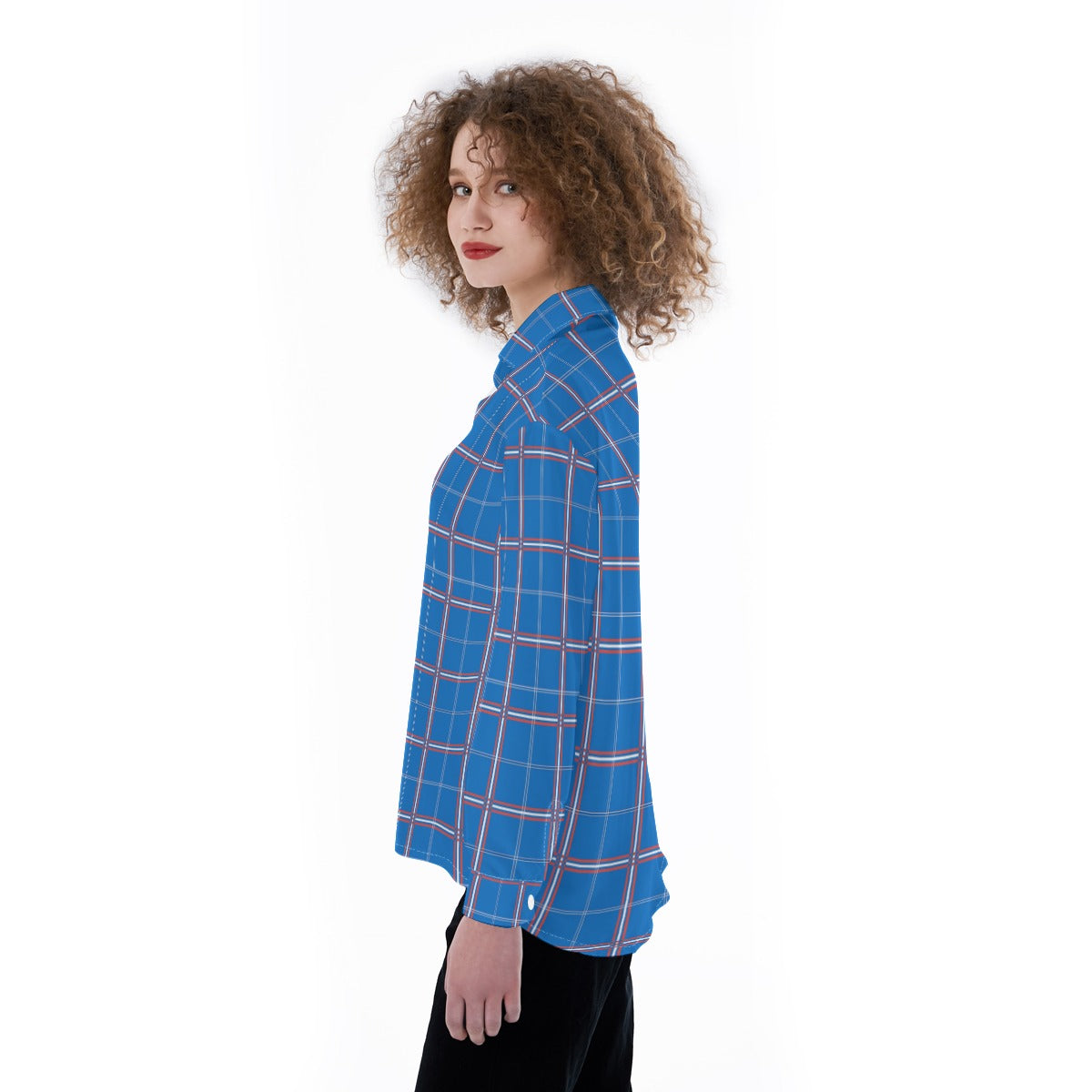 kansas jayhawks tartan plaid women shirt women tartan plaid game day fashion