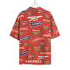 Arsenal FC  Men's Hawaiian Rayon Shirt | 115GSM Rayon