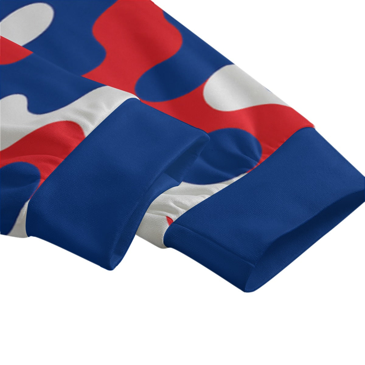 White Smoke Buffalo football camo Men's Sweatpants With Waistband – Red Blue White Game Day Style