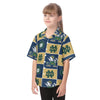 Notre Dame Fighting Irish Kid's Hawaiian Vacation Shirt White varsity sports apparel