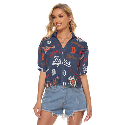 Detroit Tigers Women's V-neck Shirts detroit tigers baseball fan apparel game day outfit