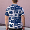 Penn State Nittany Lions Men‘s One-Piece Collar Polo Shirt|210GSM White varsity sports apparel