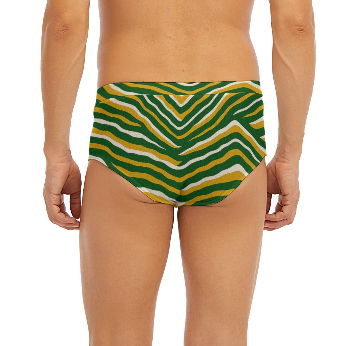 Green Bay football zebra Men's Triangle Low-rise Underwear