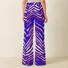 Antique White Buffalo Zebra Football Women’s Wide Leg Pants – Relaxed Game Day Streetwear