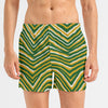 Green Bay football zebra Men's Short Boxer Briefs|115GSM Cotton poplin – casual fan outfit, casual fan outfit, image 1.0