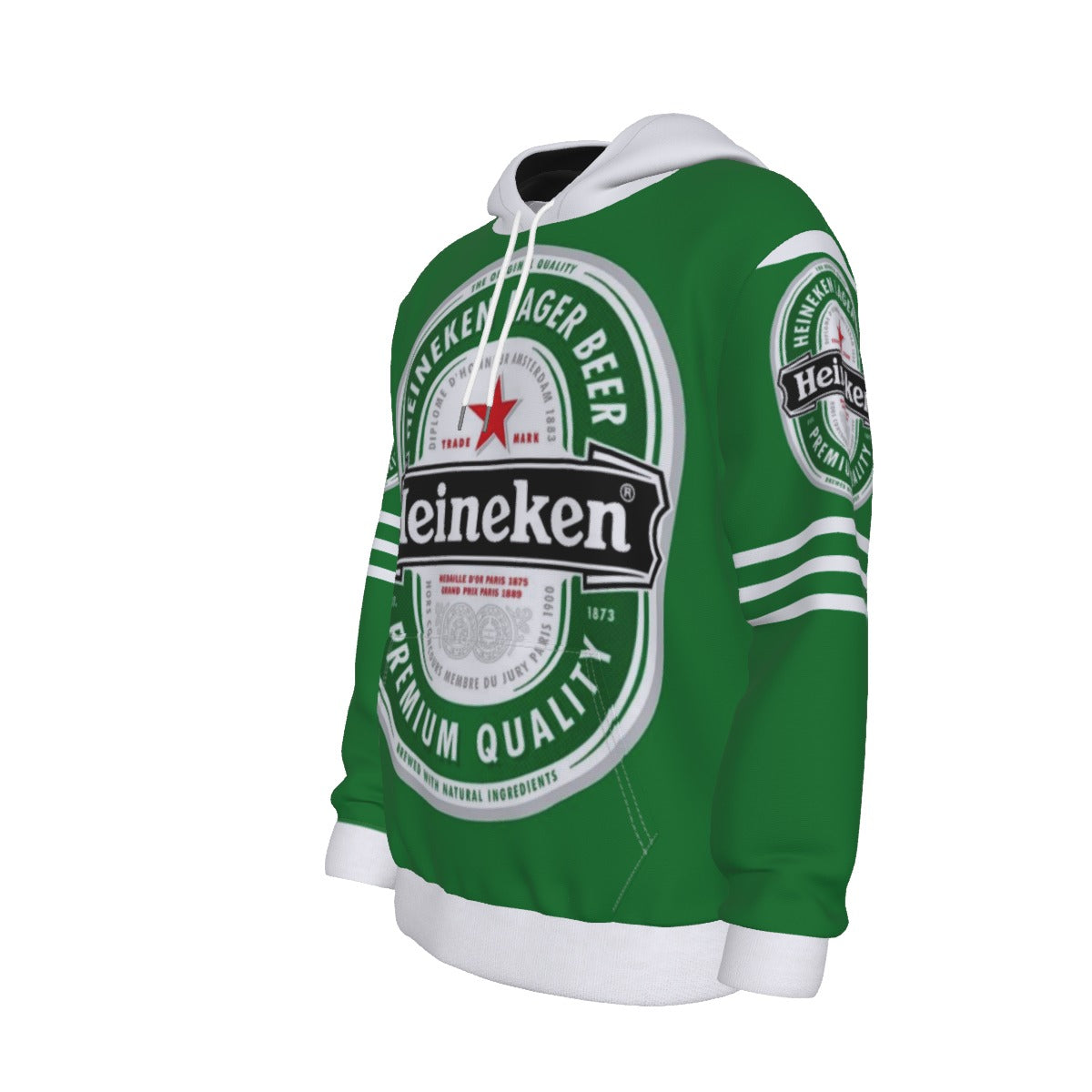 Vintage European Lager Hoodie – Green Premium 90s Streetwear Sweatshirt