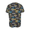 jacksonville-jaguars-short-sleeve-t-shirt teal black football fabric breathable detail