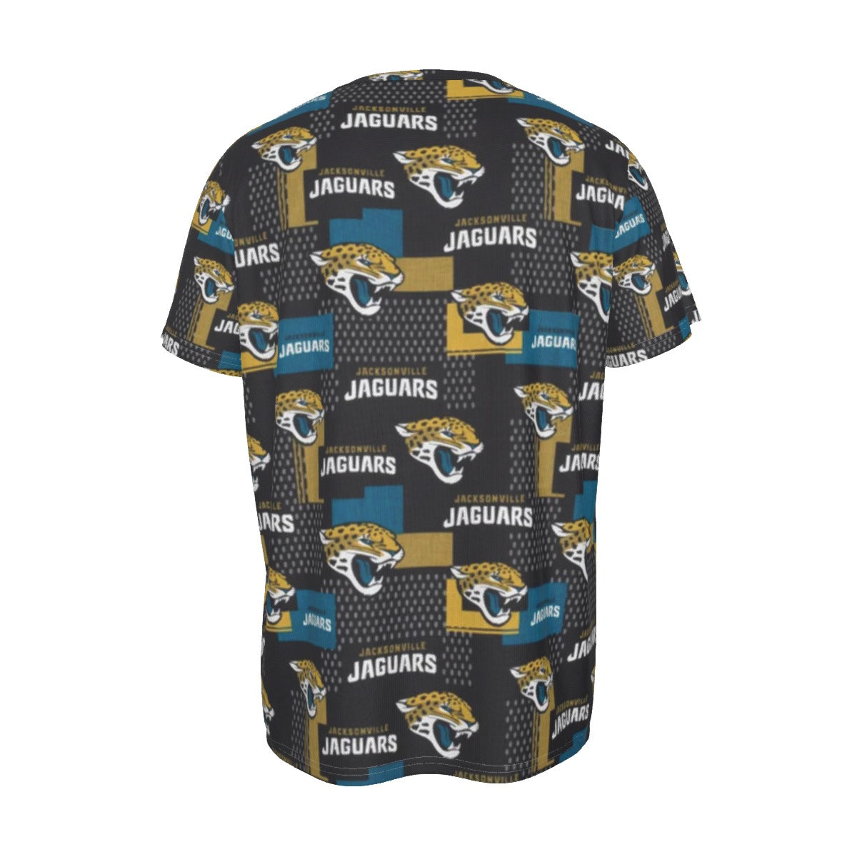 jacksonville-jaguars-short-sleeve-t-shirt teal black football fabric breathable detail