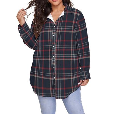 women huskies plaid football fashion top