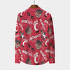 Cincinnati Bearcats Stand Collar Shirt With Long Sleeve|110GSM Imitation Flax varsity sportswear product image 2.0