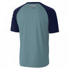 White Smoke Orlando Florida Shirt – Teal and Navy V Neck Varsity T Shirt