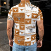 Texas Longhorns Men's Polo Shirt White varsity sports apparel