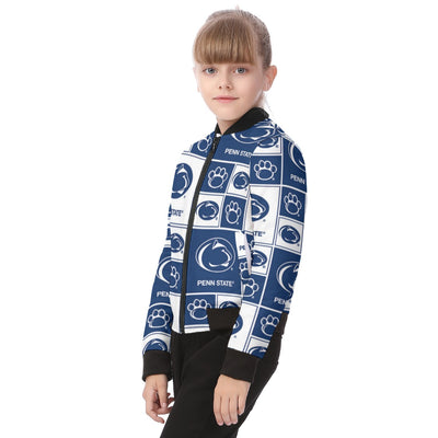 Penn State - Nittany Lions Kid's Bomber Jacket White varsity sports apparel