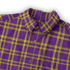 White Smoke Louisiana State University  Men's Casual Lapel Long Sleeve Shirt|125GSM Cotton
