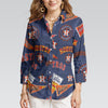 Houston Astros Women's 3/4 Sleeve Shirt houston astros baseball fan apparel game day outfit
