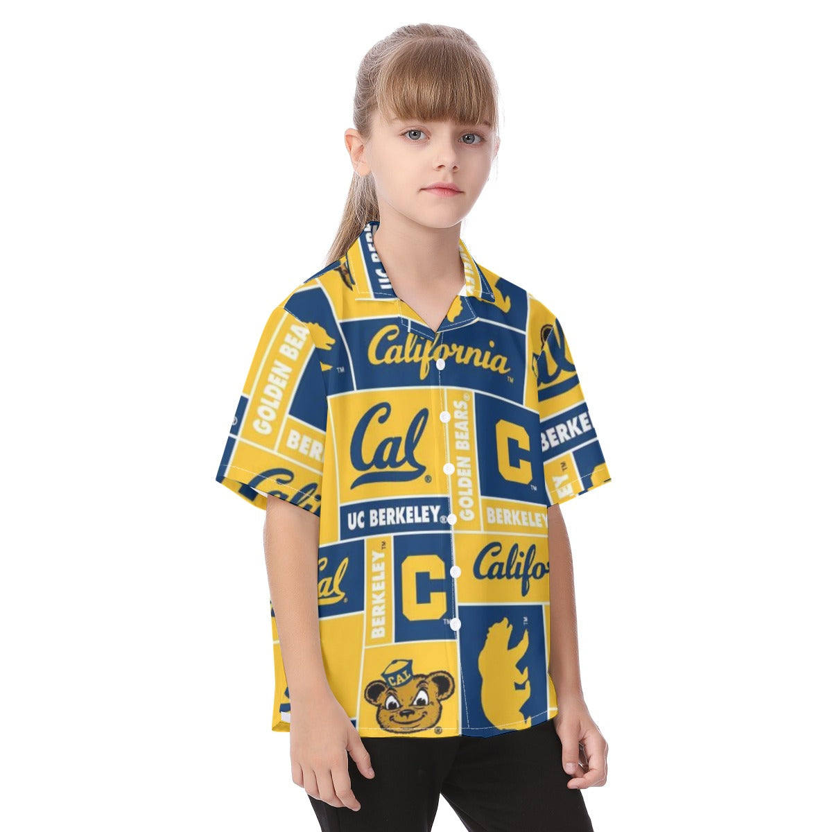 California UC Berkeley - Golden Bears Kid's Hawaiian Vacation Shirt streetwear fashion product image 2