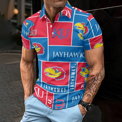 Kansas Jayhawks Men's Polo Shirt varsity sportswear product image 1.0