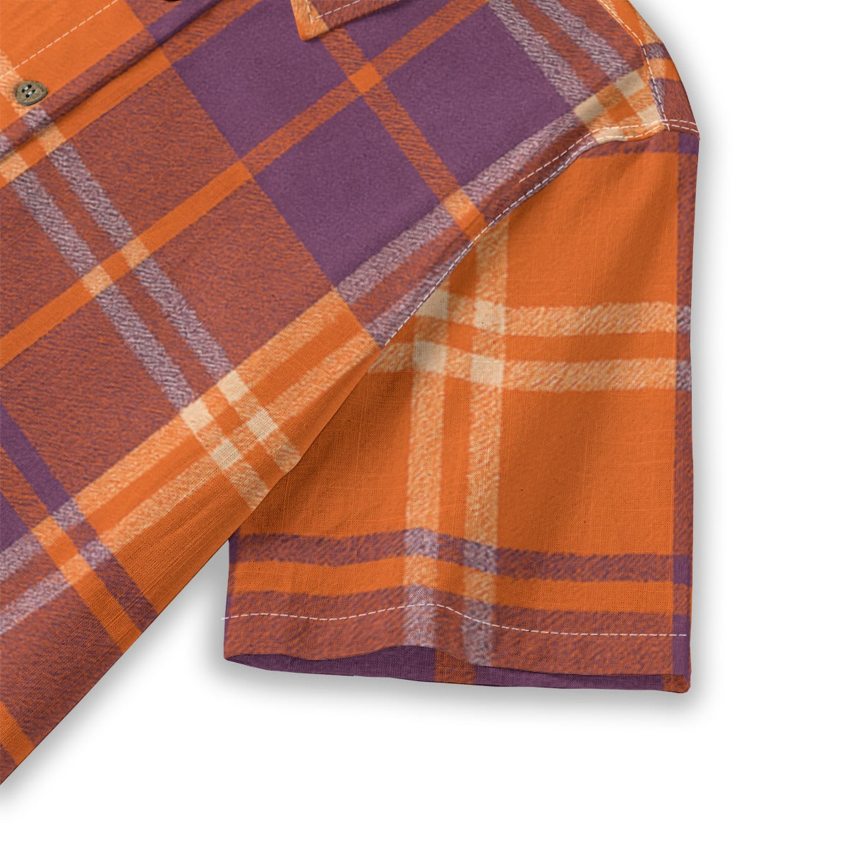 auburn tigers tartan plaid orange navy  women tartan plaid game day shirt